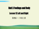 冀教版英語(yǔ)三年級(jí)上冊(cè)Unit 3 Lesson 15課件+教案+音視頻