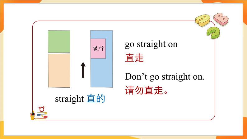 Module 10 Unit 2 Go straight on(第2课时) 课件 外研版三起英语六上08