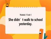 Module 3 Unit 1 She didn’t walk to school yesterday 课件