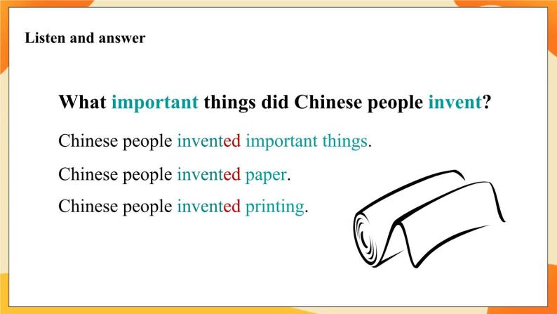 Module 4 Unit 1 Chinese people invented paper 课件04