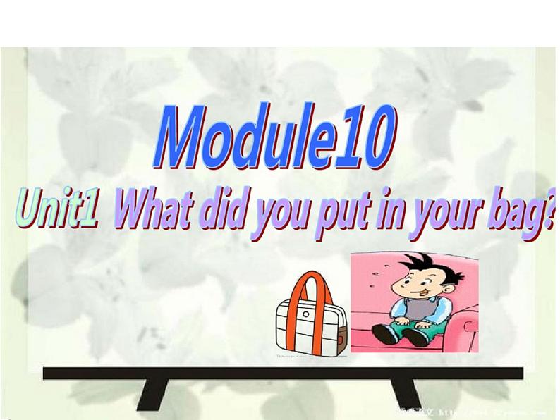 外研版（一年级起点）小学五年级英语下册Module 10 Unit 1 What did you put in your bag？   课件201