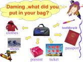 外研版（一年级起点）小学五年级英语下册Module 10 Unit 1 What did you put in your bag？   课件3