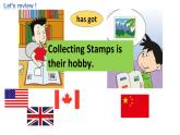 外研版（一年级起点）小学六年级英语上册Module 3 Unit 2 Collecting stamps is my hobby.   课件