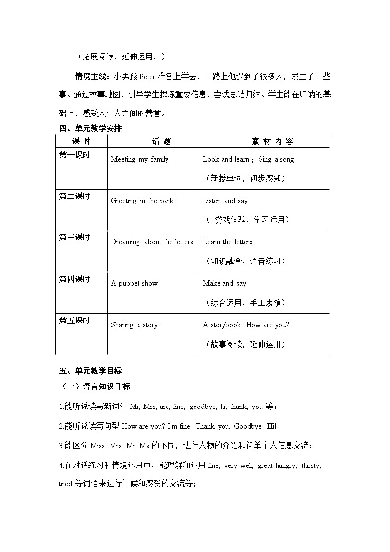 沪教版英语三年级上册 Unit 2《How are you？》（第二课时）教案03