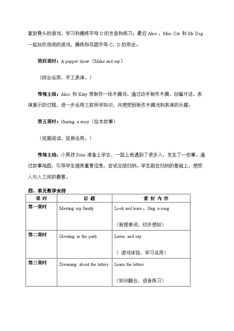 沪教版英语三年级上册 Unit 2《How are you？》（第三课时）教案第3页