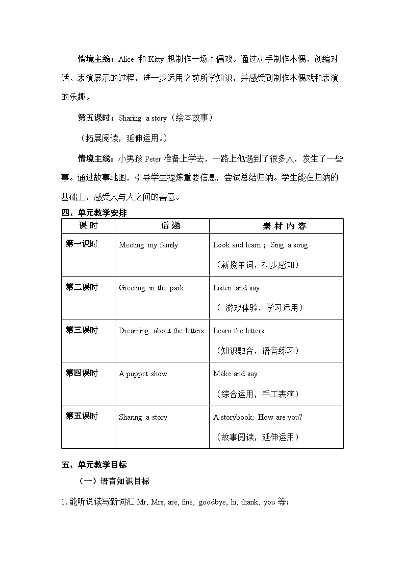 沪教版英语三年级上册 Unit 2《How are you？》（第四课时）教案03
