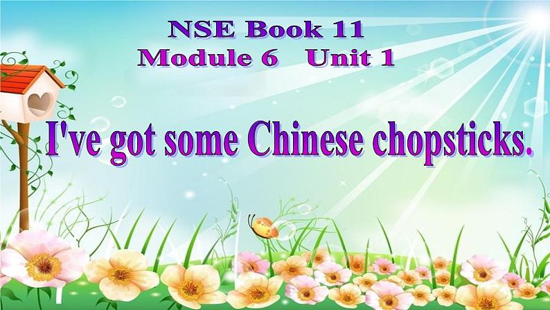 外研版（一年级起点）小学六年级英语上册Module 6 Unit 1 I've got some Chinese chopsticks.   课件01