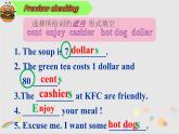 外研版（一年级起点）小学六年级英语下册Module 1 Unit 1 I want a hot dog, please.   课件