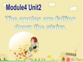 外研版（一年级起点）小学六年级英语下册Module 4 Unit 2 The apples are falling down the stairs!   课件