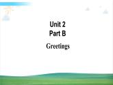 闽教版英语三年级上册Unit 2 Greetings Part B 课件课件+教案+导学案+素材