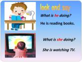 外研版（一年级起点）小学六年级英语下册 Module 5 Unit 2 Some children are jumping in the water.  课件2