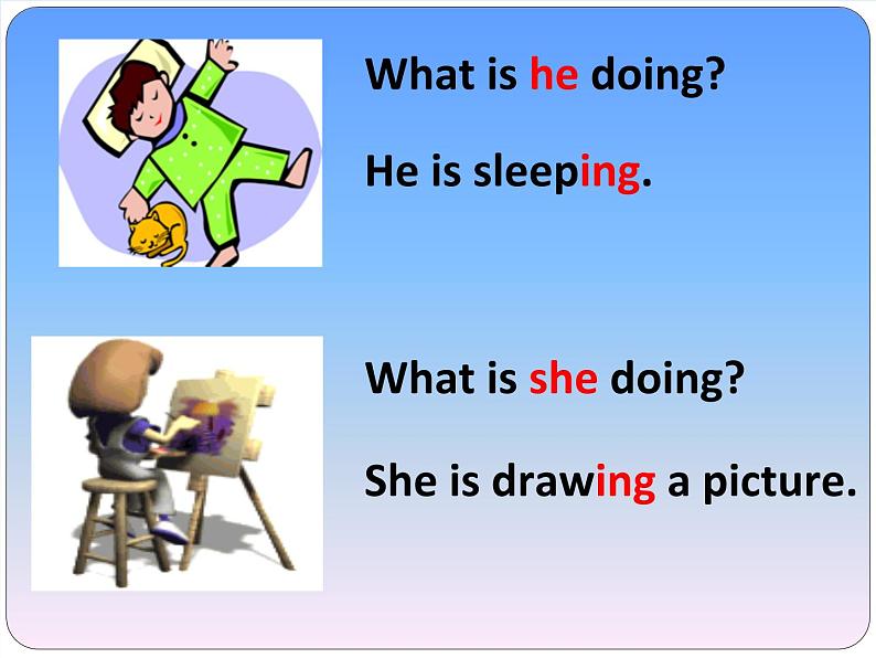 外研版（一年级起点）小学六年级英语下册 Module 5 Unit 2 Some children are jumping in the water.  课件205