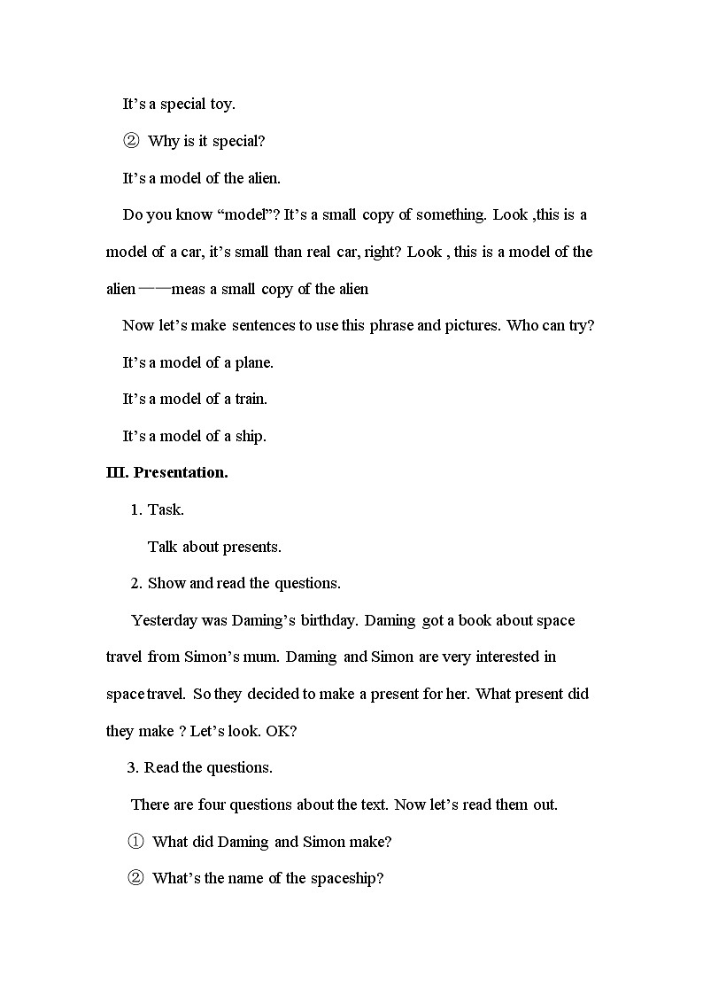 外研版（一年级起点）小学六年级英语下册 Module 6 Unit 2 The name of the spaceship is Shenzhou V.   教案103