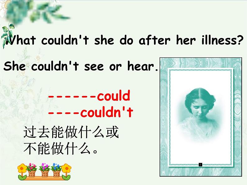 外研版（一年级起点）小学六年级英语下册 Module 7 Unit 2 She couldn't see or hear.  课件07