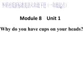 外研版（一年级起点）小学六年级英语下册 Module 8 Unit 1 Why do you have cups on your heads？  课件