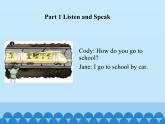 教科版（EEC）五年级英语上册 Unit 2  How Do You Go to School？   课件