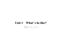 人教版 (PEP)五年级上册Unit 1 What's he like? Part A课文课件ppt