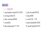 PEP版小学英语五年级上册1Unit4单元知识汇总课件
