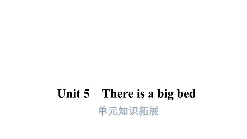 PEP版小学英语五年级上册10Unit5单元知识拓展课件第1页