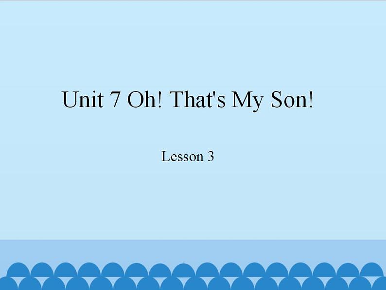 教科版（EEC）六年级英语上册 Unit 7  Oh! That's My Son!   课件201