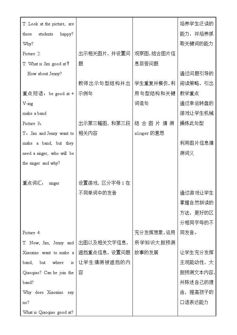 教科版（EEC）六年级英语下册 Unit 1  The Talent Show Is Coming Soon  教案1第2页