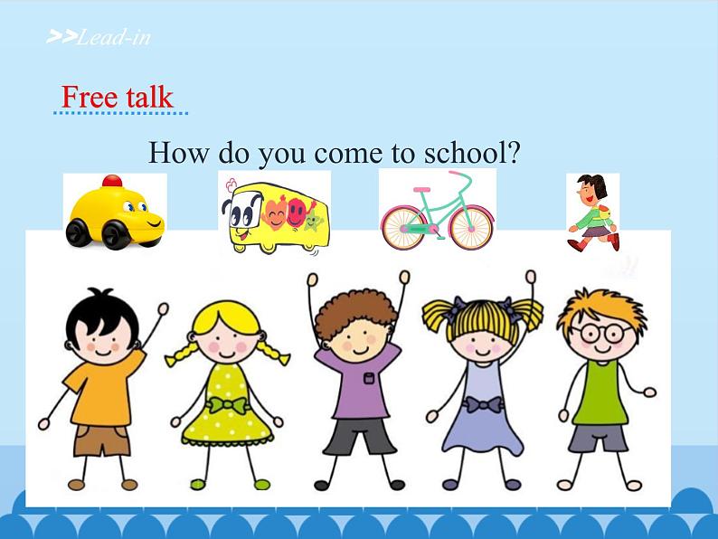 陕旅版（三年级起）小学三年级英语下册 Unit 3 How Do You Come to School   课件104