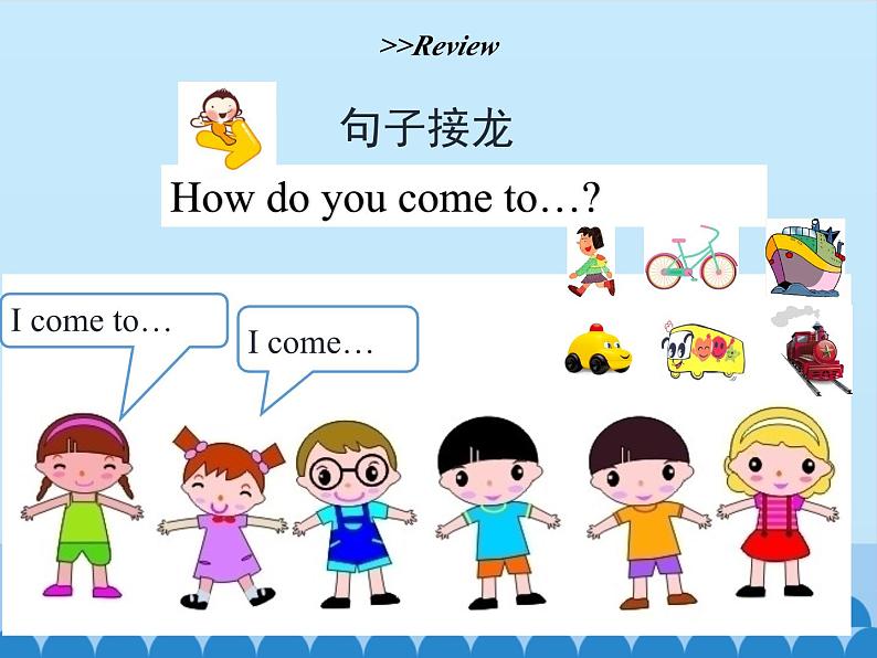 陕旅版（三年级起）小学三年级英语下册 Unit 3 How Do You Come to School   课件203