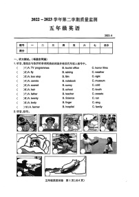 湖北省武汉市汉阳区2022-2023学年五年级下学期期末英语试卷