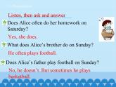 陕旅版（三年级起）小学四年级英语下册 Unit 4 What Do You Do on Saturday   课件2