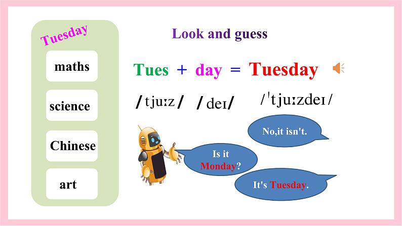 人教版英语五年级上册 Unit2 My week A let's learn 课件+教案+练习+素材07