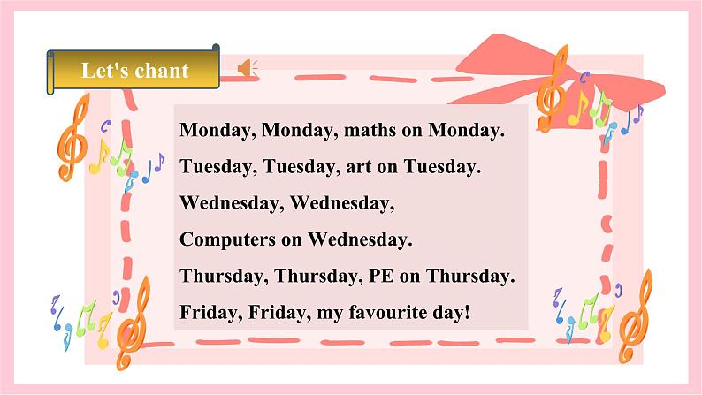 人教版英语五年级上册 Unit2 My week B read and write 课件+教案+练习+素材02