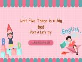 人教版英语五年级上册 Unit5 There is a big bed A let's talk 课件+教案+练习+素材