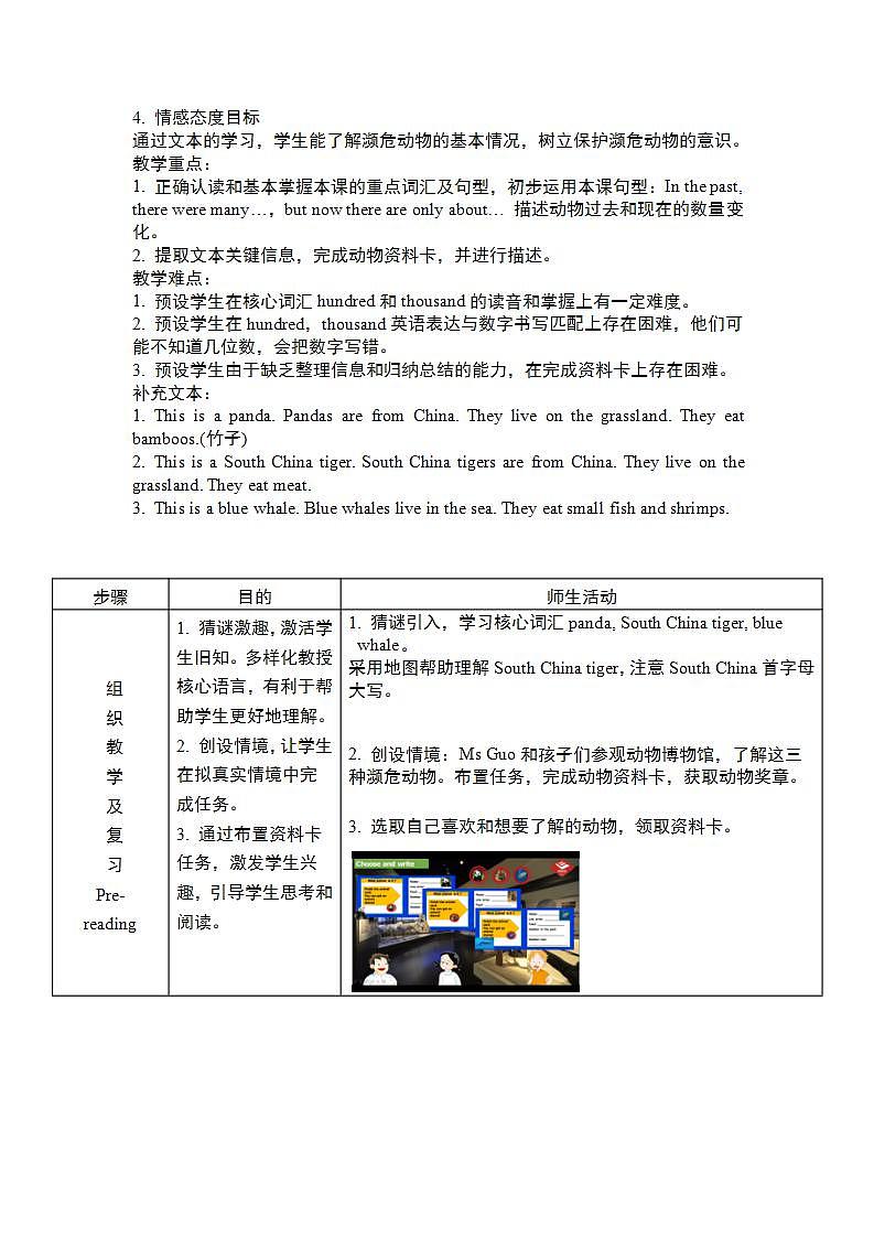 沪教牛津版_(六三制三起)英语六年级上学期 Unit 5《Animals in danger》（1）课件+教案（无音频素材）02