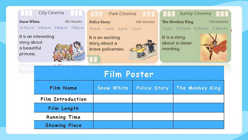 沪教牛津版_(六三制三起)英语六年级上学期 Unit 7《Seeing a film》（3）课件第6页