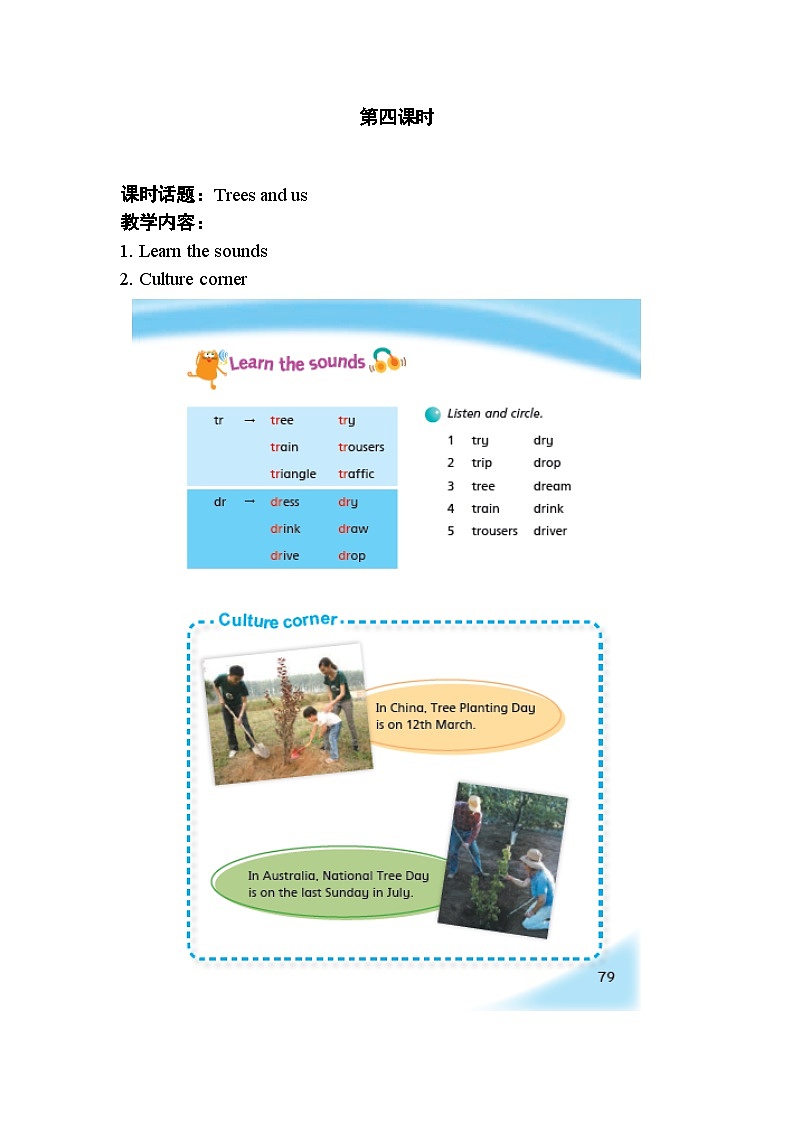 沪教牛津版_(六三制三起)英语六年级上学期 Unit 11《Trees》（4）课件+教案（无音频素材）01