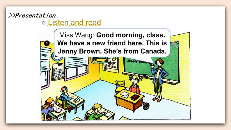 教科版六年级上Unit2《 New Friend, Jenny》第1课时 课件（无音频素材）05