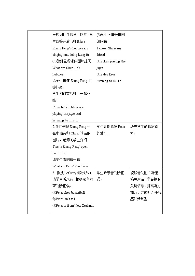 Unit 4 第1课时 教案-人教版英语pep六年级上册02