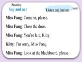Module 3 Unit 7  In the classroom Period 3課件