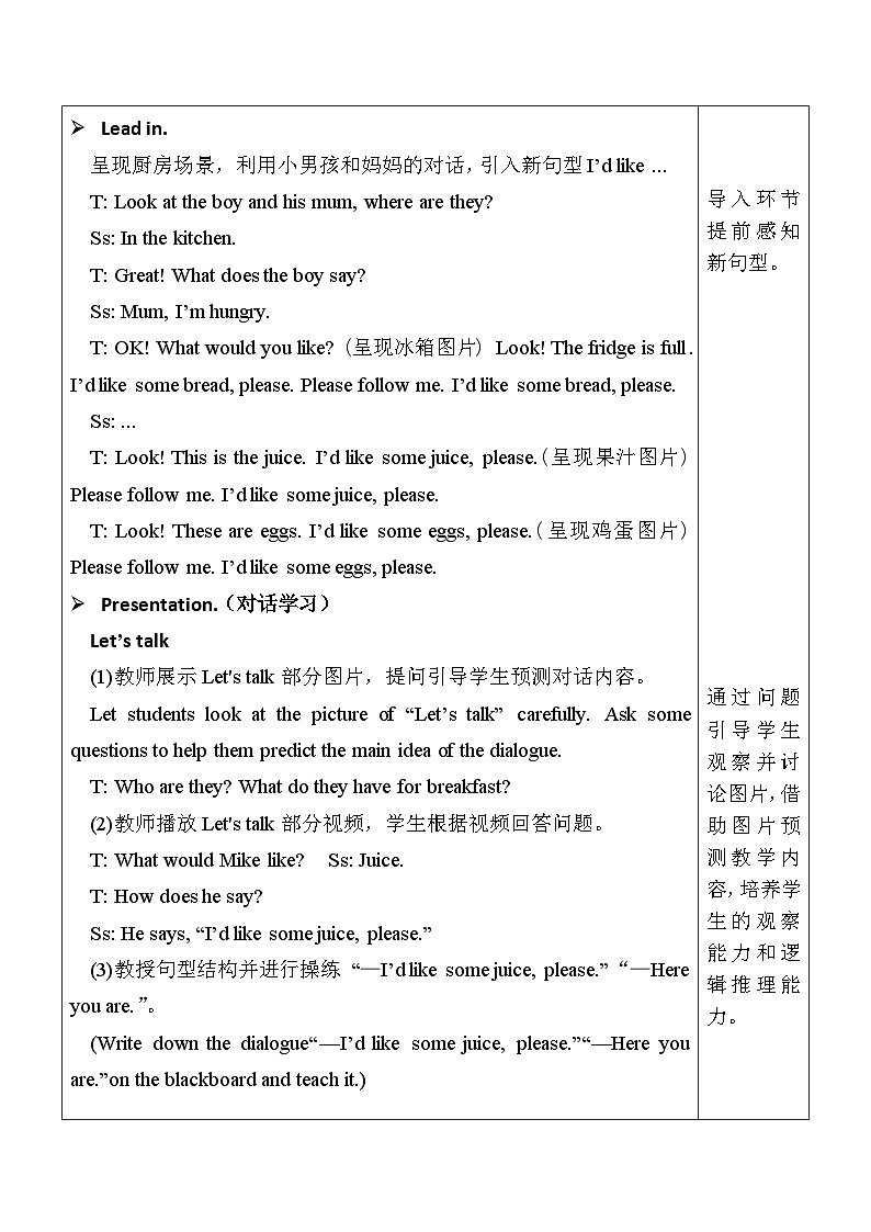 Unit 5 Let's eat  Part A Let's talk & Let's play课件+教案+素材02