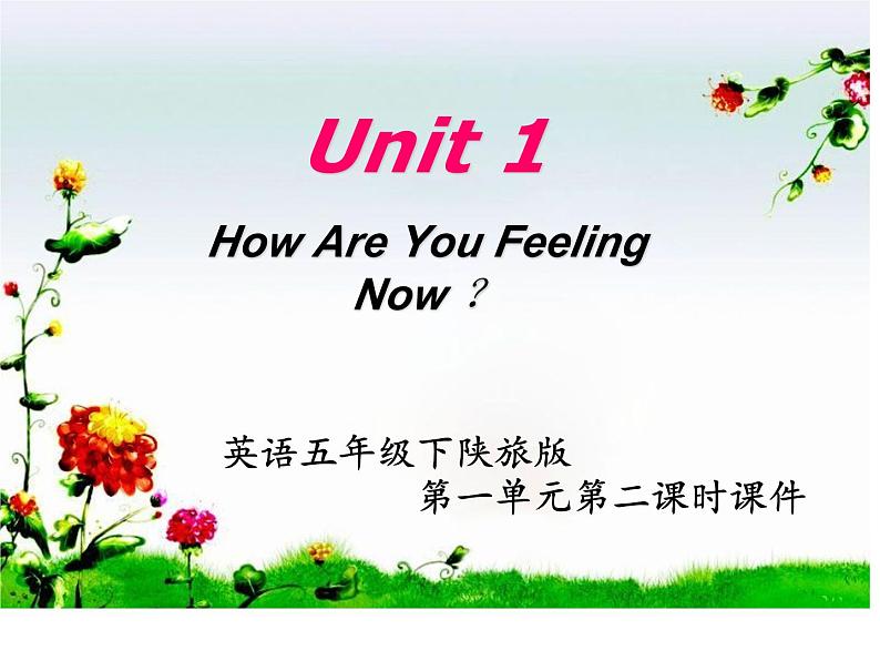 陕旅版（三年级起）小学五年级英语下册 Unit 1 How Are You Feeling Now   课件401