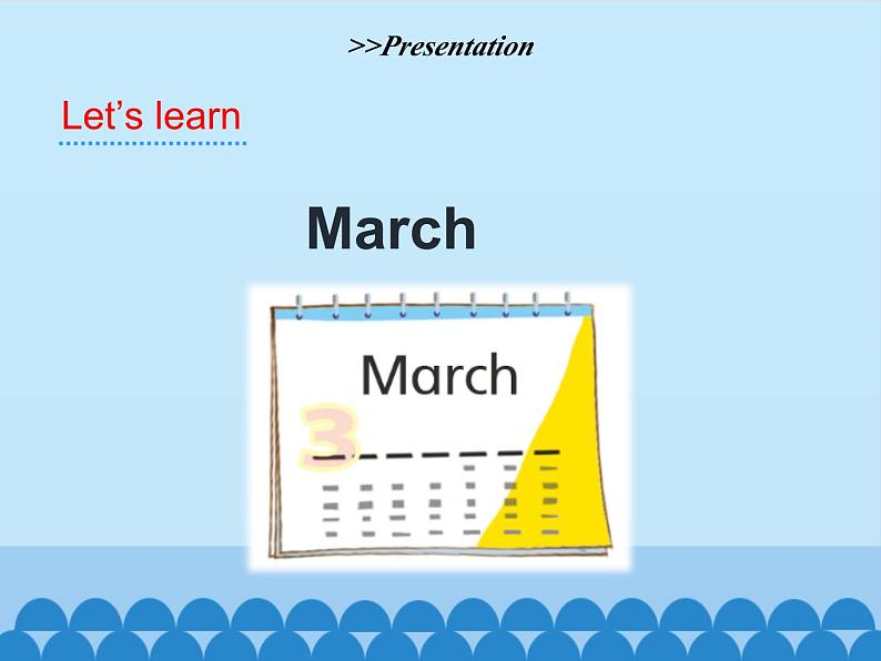 陕旅版（三年级起）小学五年级英语下册 Unit 3 Spring Begins from March  课件05