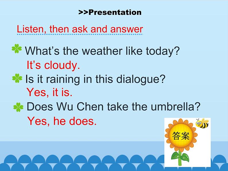 陕旅版（三年级起）小学五年级英语下册 Unit 5 What 's the Weather like Today   课件第5页