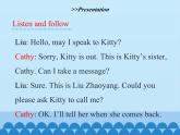 陕旅版（三年级起）小学六年级英语下册 Unit 1 May I Speak to Kitty  课件1