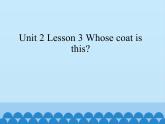 鲁科版（五四制）小学三年级英语下册 Unit 2 Clothes  Lesson 3   课件