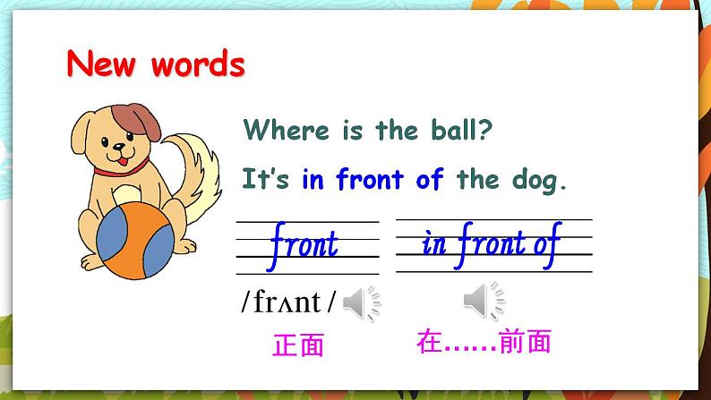 人教PEP五上英语 Unit 5 Part B Let’s learn & Find and say 课件+教案+音视频素材03