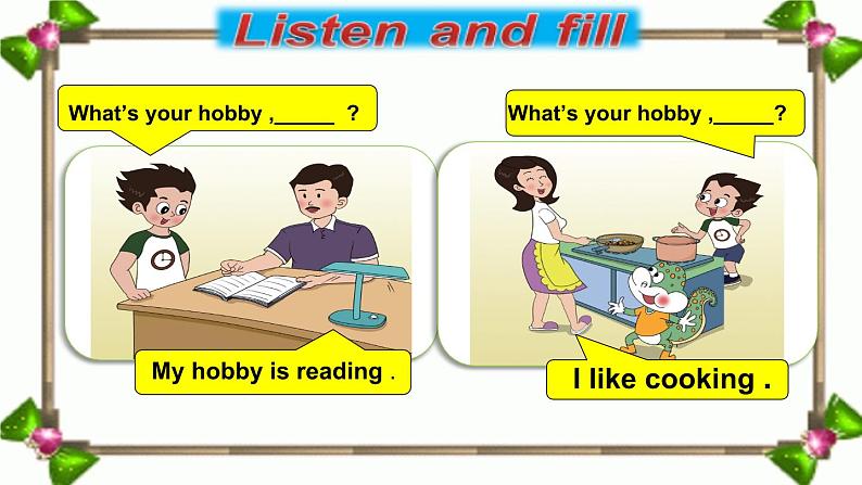 鲁科版（五四制）小学四年级英语上册 Unit 2 Hobbies  Lesson 3   课件106