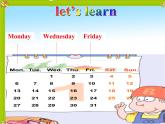 鲁科版（五四制）小学四年级英语上册 Unit 3 Days of the Week  Lesson 1   课件