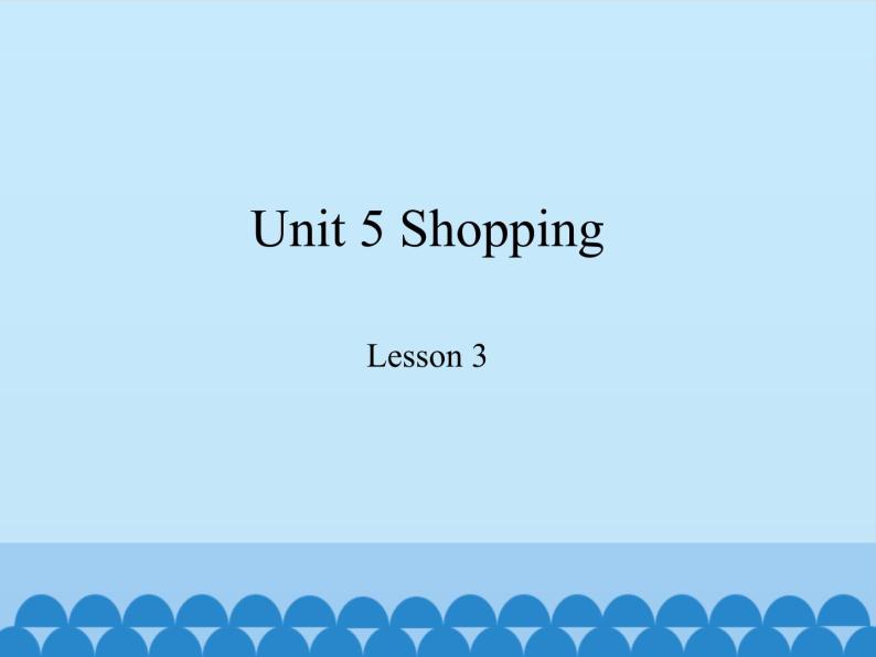 鲁科版（五四制）小学四年级英语下册 Unit 5 Shopping  Lesson 3   课件01