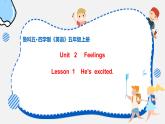 鲁科版（五四制）小学五年级英语上册 Unit 2 Feelings  Lesson 1     课件1