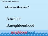 鲁科版（五四制）小学五年级英语下册 Unit 4 Neighbourhood  Lesson 1   课件